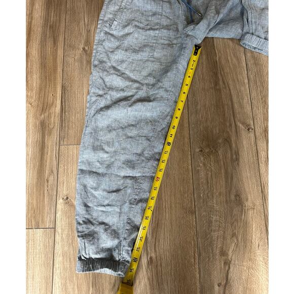 Athleta Retreat Linen Chambray Joggers size 4P - Picture 8 of 13
